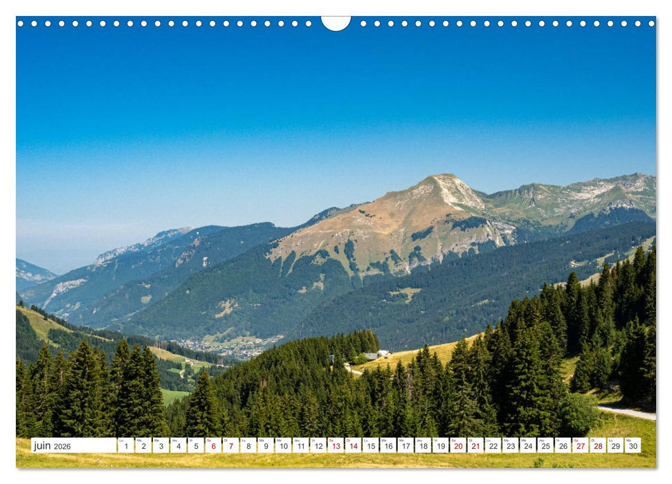 Les Portes du Soleil, Haute-Savoie (CALVENDO Calendrier mensuel 2026)