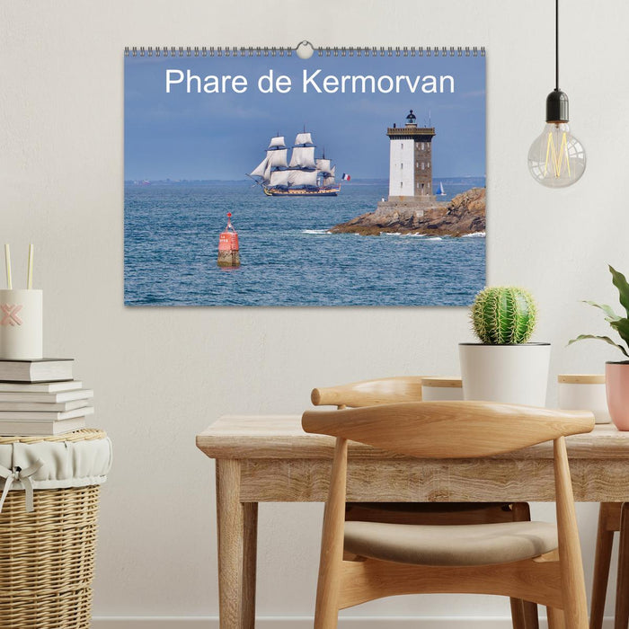 Phare de Kermorvan (CALVENDO Calendrier mensuel 2026)