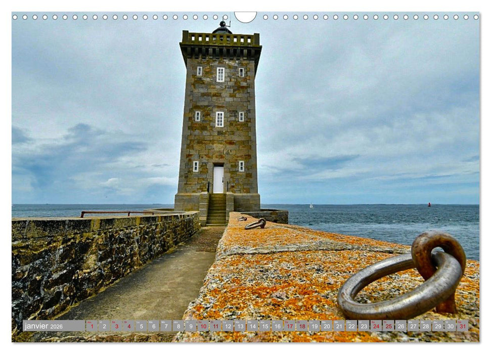 Phare de Kermorvan (CALVENDO Calendrier mensuel 2026)