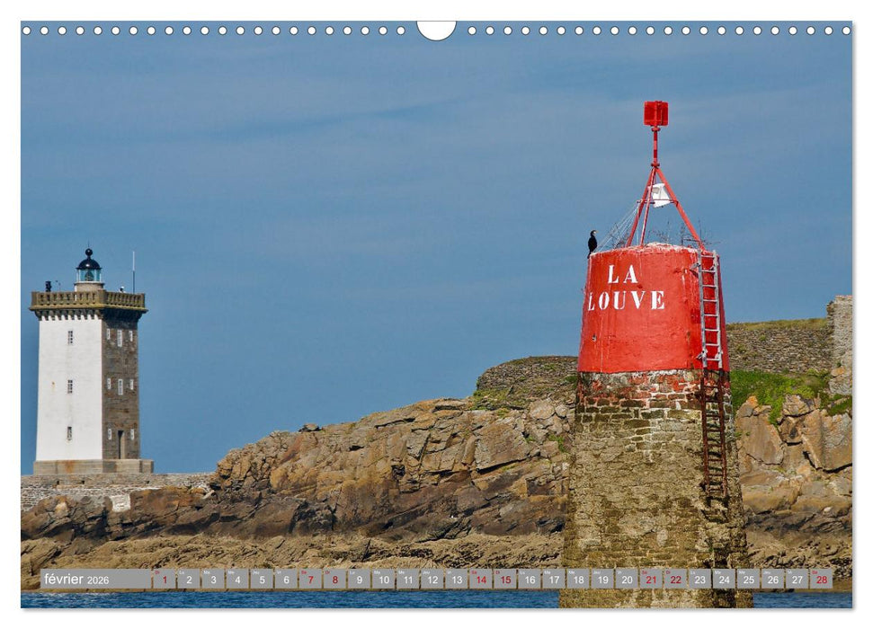 Phare de Kermorvan (CALVENDO Calendrier mensuel 2026)