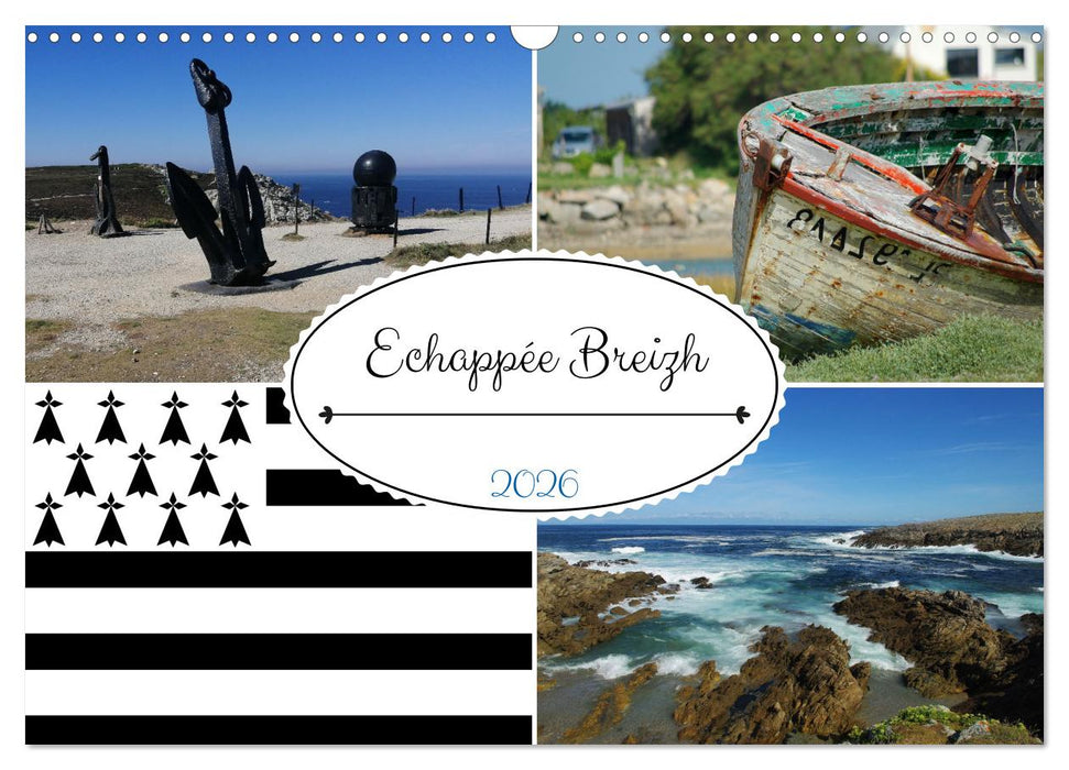 Échappée Breizh (CALVENDO Calendrier mensuel 2026)