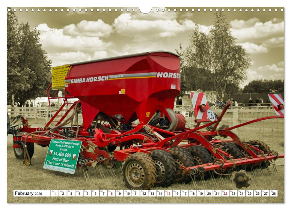 The fascination of agricultural machinery (CALVENDO Monthly Calendar 2026)