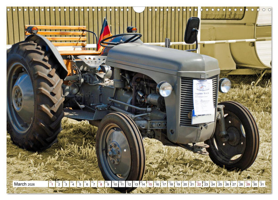 The fascination of agricultural machinery (CALVENDO Monthly Calendar 2026)