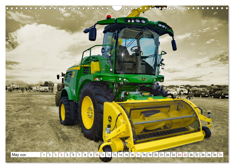 The fascination of agricultural machinery (CALVENDO Monthly Calendar 2026)