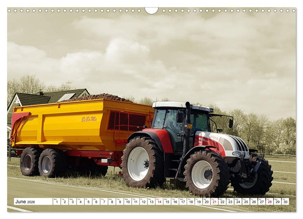 The fascination of agricultural machinery (CALVENDO Monthly Calendar 2026)