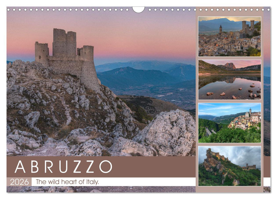 Abruzzo - The wild heart of Italy. (CALVENDO Monthly Calendar 2026)