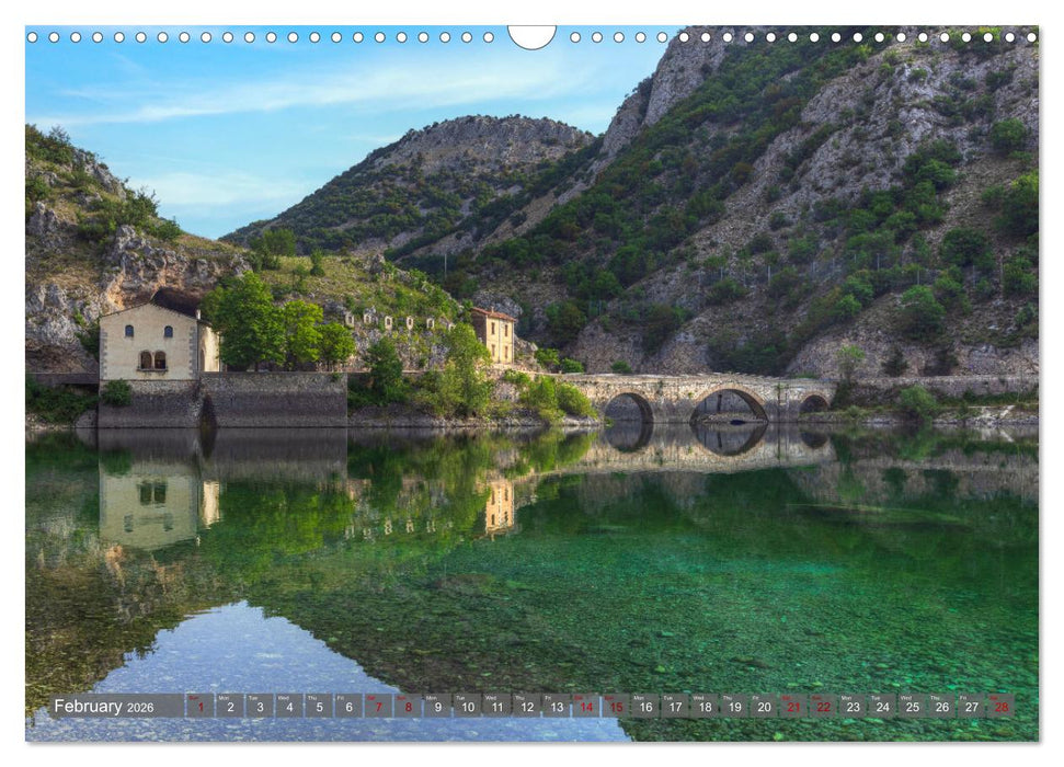 Abruzzo - The wild heart of Italy. (CALVENDO Monthly Calendar 2026)