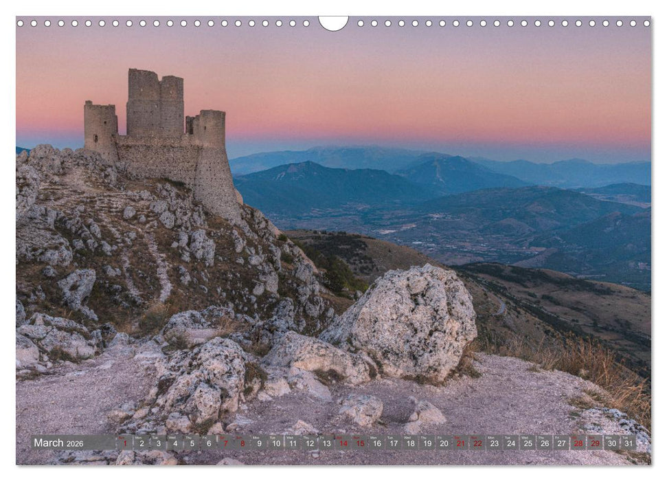 Abruzzo - The wild heart of Italy. (CALVENDO Monthly Calendar 2026)