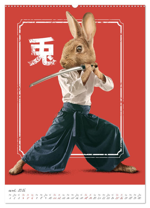 Combattant animal (CALVENDO Calendrier supérieur 2026)