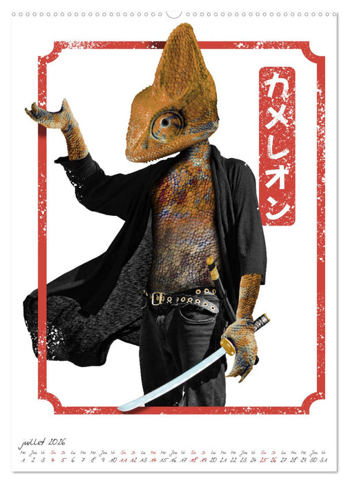 Combattant animal (CALVENDO Calendrier supérieur 2026)