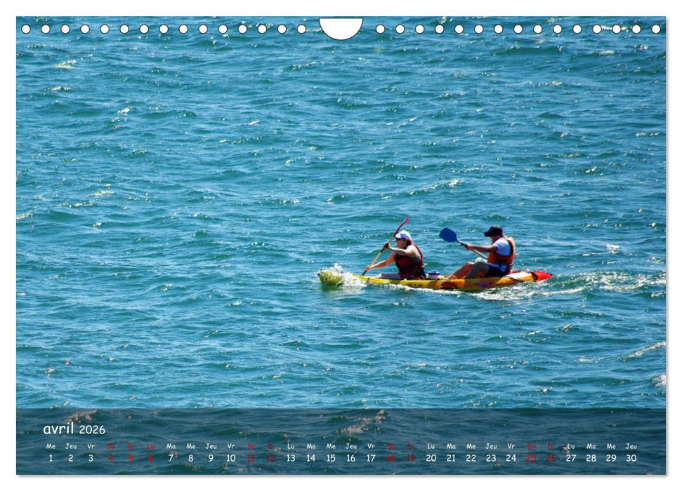 Plaisirs nautiques (CALVENDO Calendrier mensuel 2026)