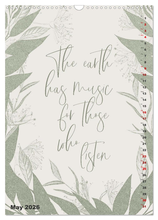 Love your planet (CALVENDO Monthly Calendar 2026)