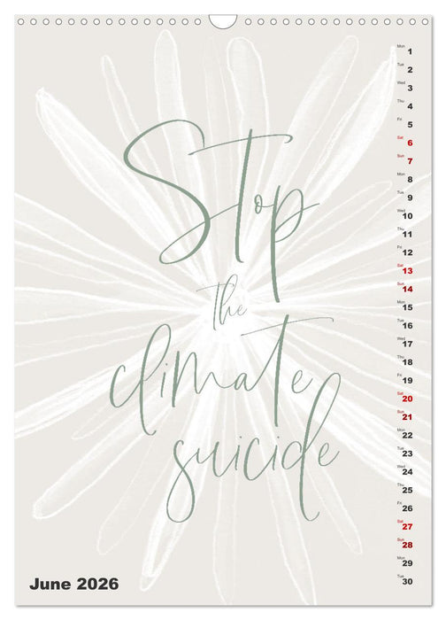 Love your planet (CALVENDO Monthly Calendar 2026)