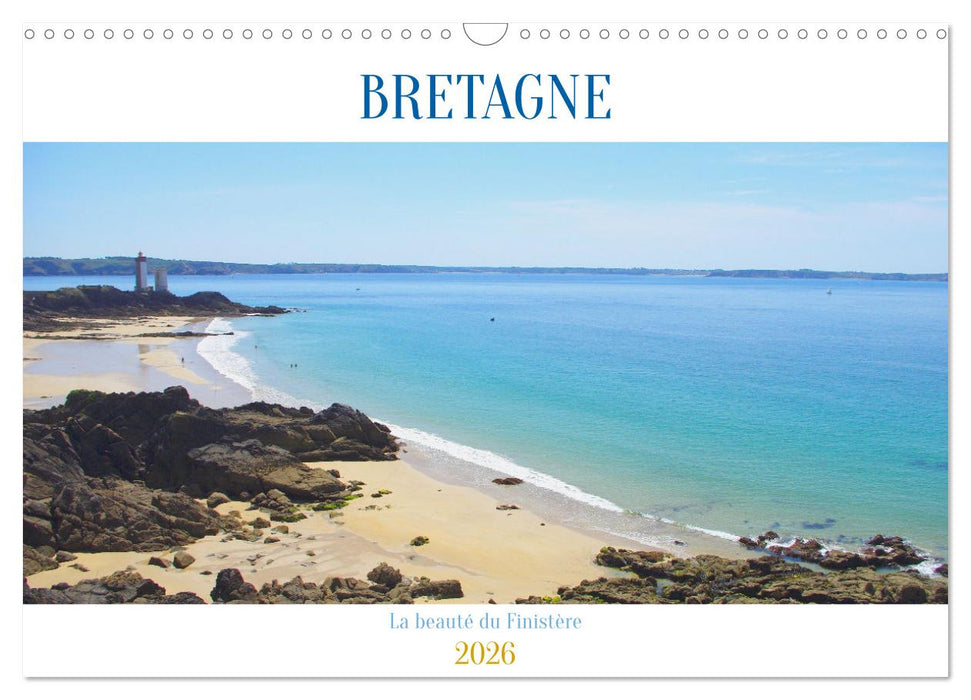 BRETAGNE La beauté du Finistère (CALVENDO Calendrier mensuel 2026)
