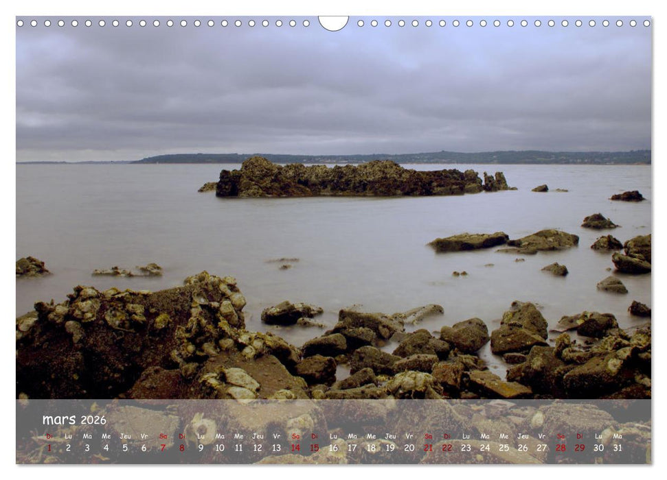 BRETAGNE La beauté du Finistère (CALVENDO Calendrier mensuel 2026)