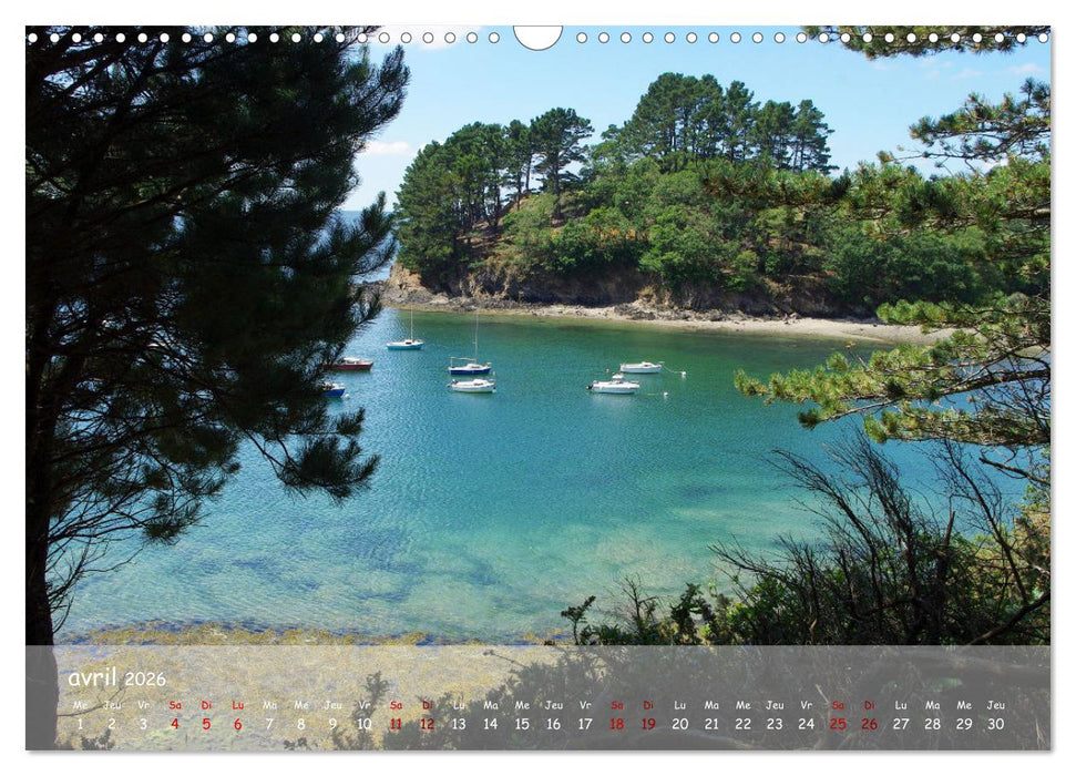 BRETAGNE La beauté du Finistère (CALVENDO Calendrier mensuel 2026)