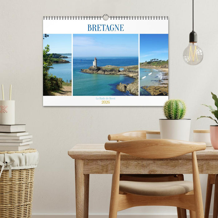BRETAGNE La Rade de Brest (CALVENDO Calendrier mensuel 2026)