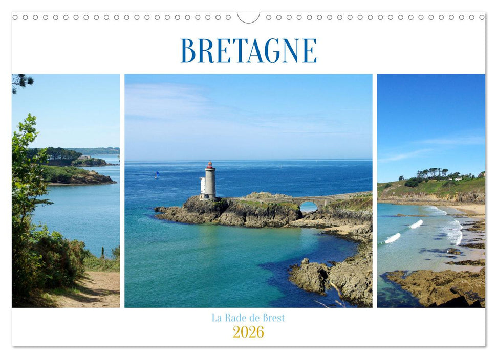 BRETAGNE La Rade de Brest (CALVENDO Calendrier mensuel 2026)