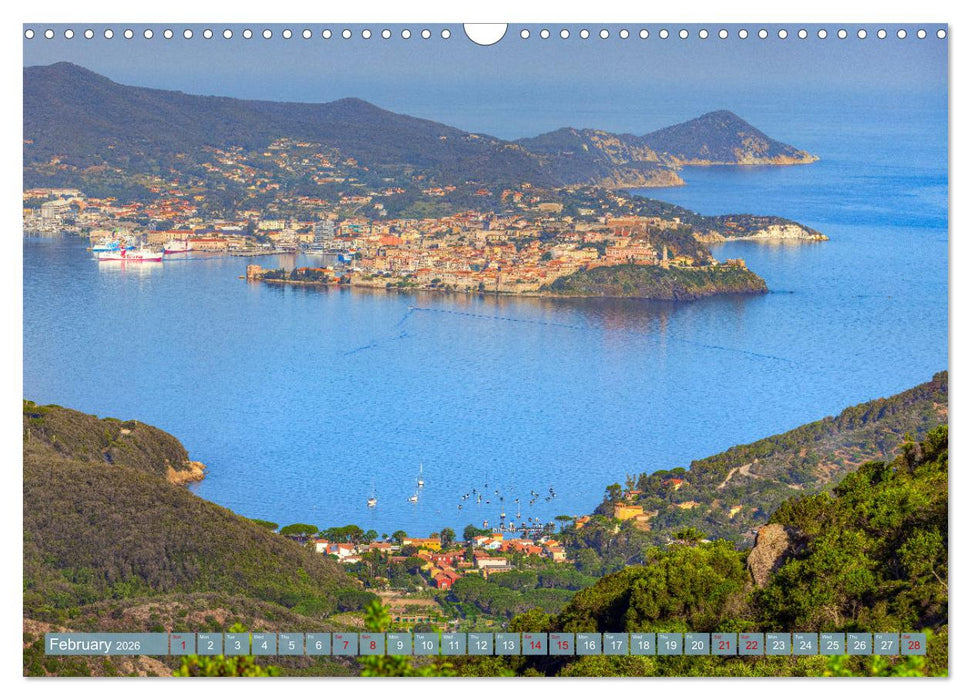 Elba in Italy - The Mediterranean dream island for romantics (CALVENDO Monthly Calendar 2026)