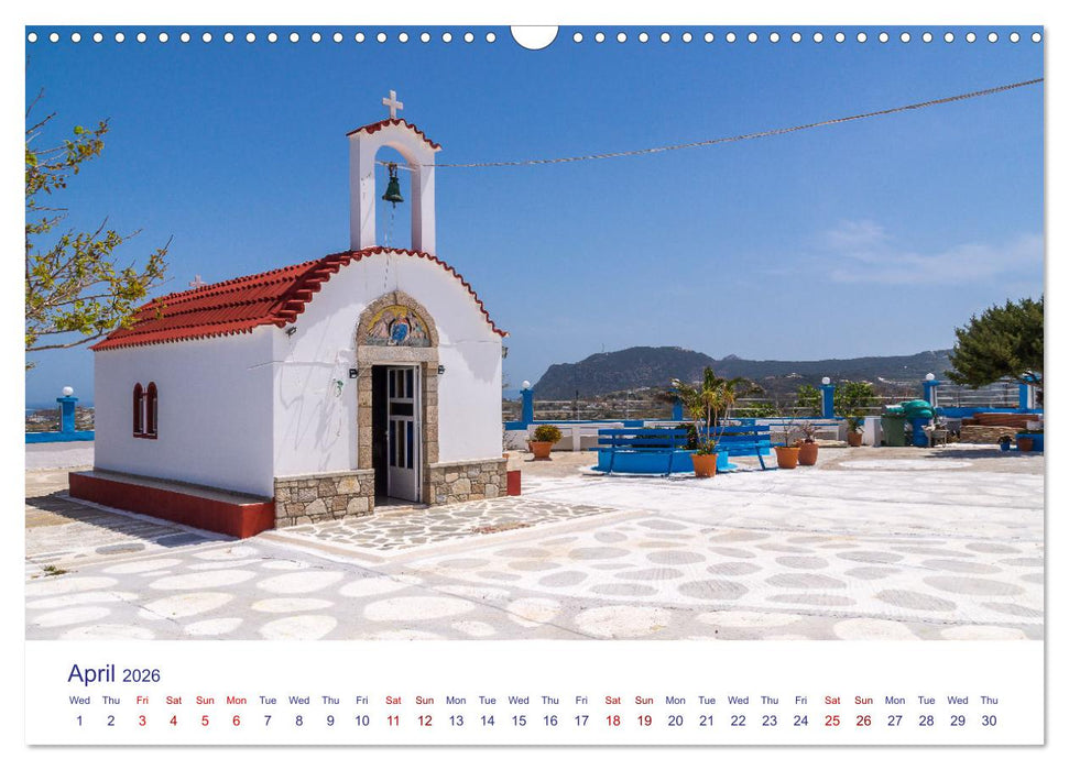 Kos Island - The Island of Hippocrates (CALVENDO Monthly Calendar 2026)