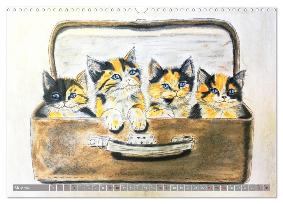 Beautiful cat portraits (CALVENDO Monthly Calendar 2026)