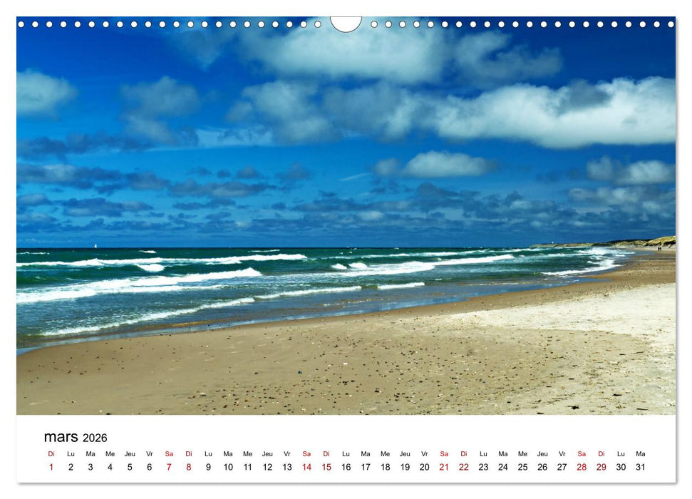 Dunes et mer - Une expérience nature (CALVENDO Calendrier mensuel 2026)