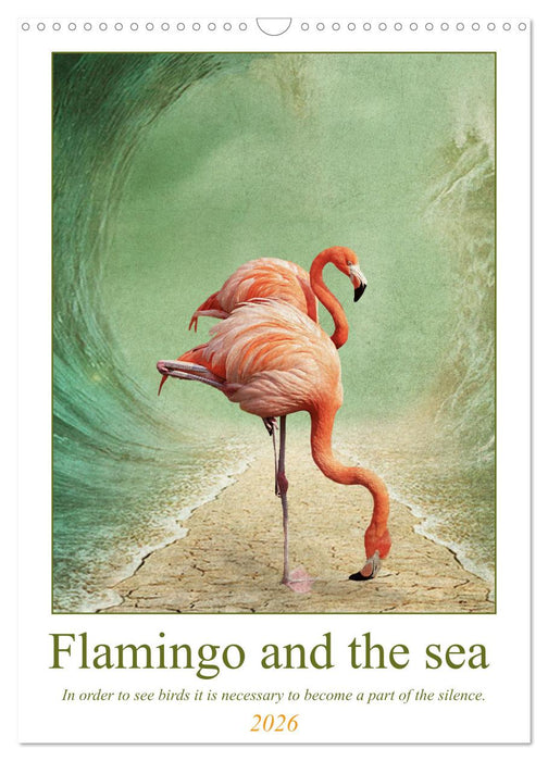 Flamingo and the sea (CALVENDO Monthly Calendar 2026)