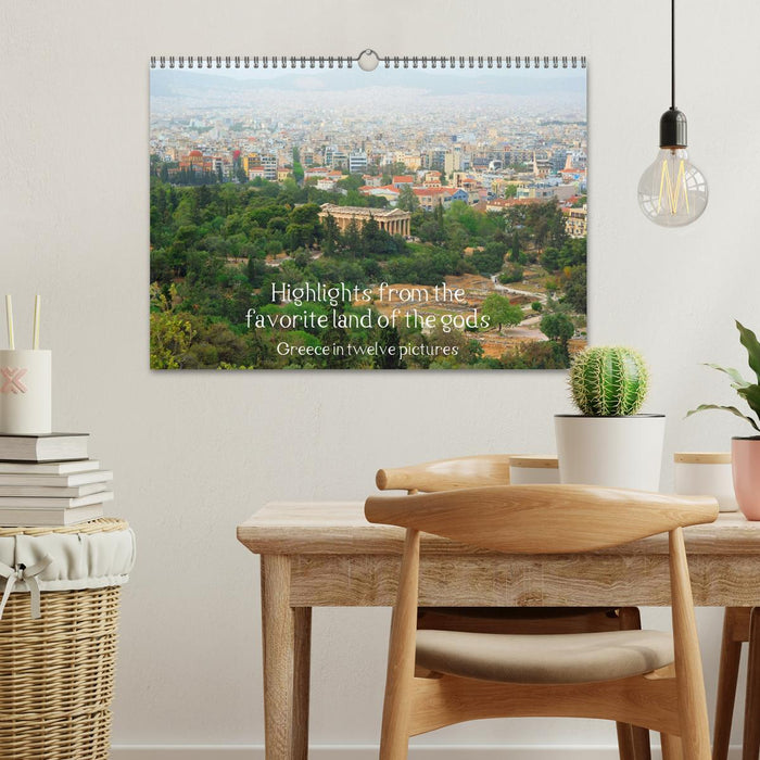 Highlights from the favourite land of the gods - Greece in twelve pictures (CALVENDO Monthly Calendar 2026)