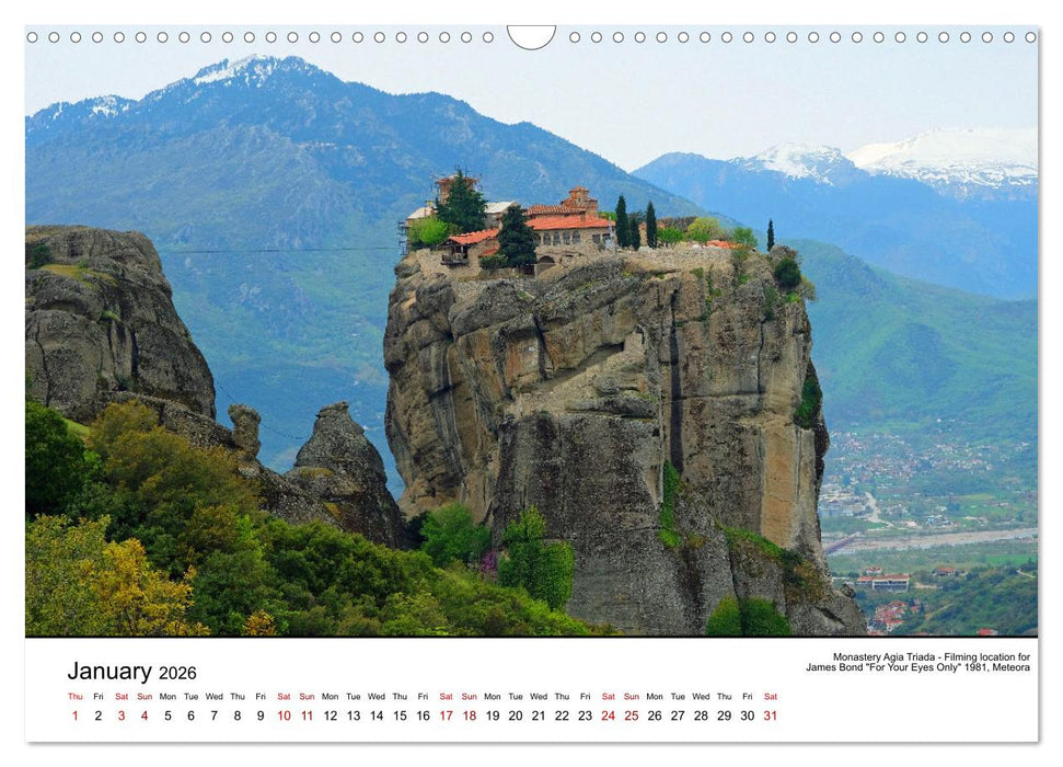 Highlights from the favourite land of the gods - Greece in twelve pictures (CALVENDO Monthly Calendar 2026)