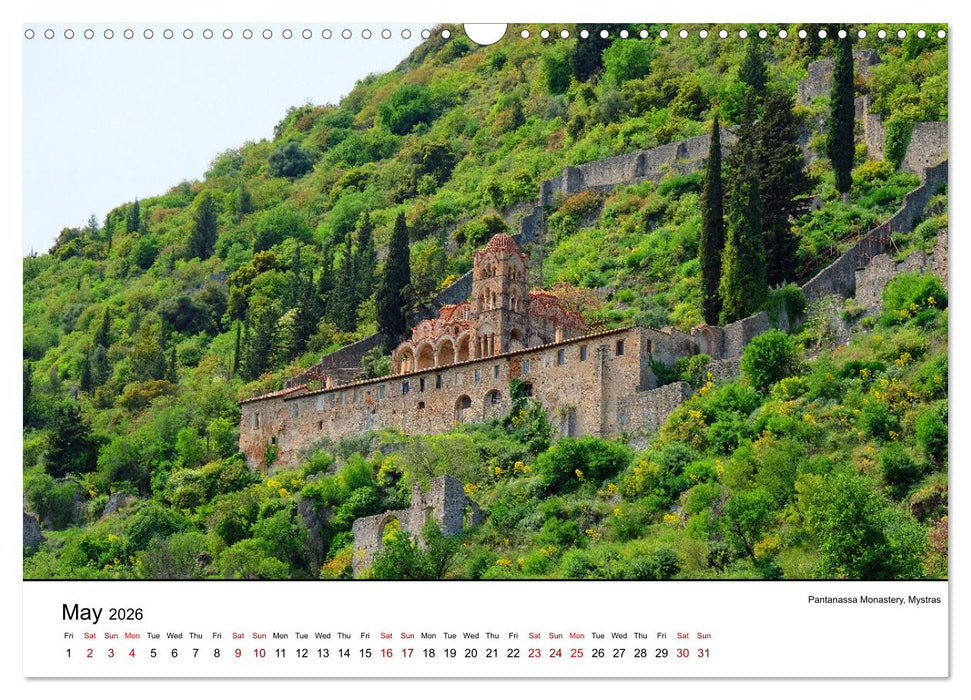 Highlights from the favourite land of the gods - Greece in twelve pictures (CALVENDO Monthly Calendar 2026)