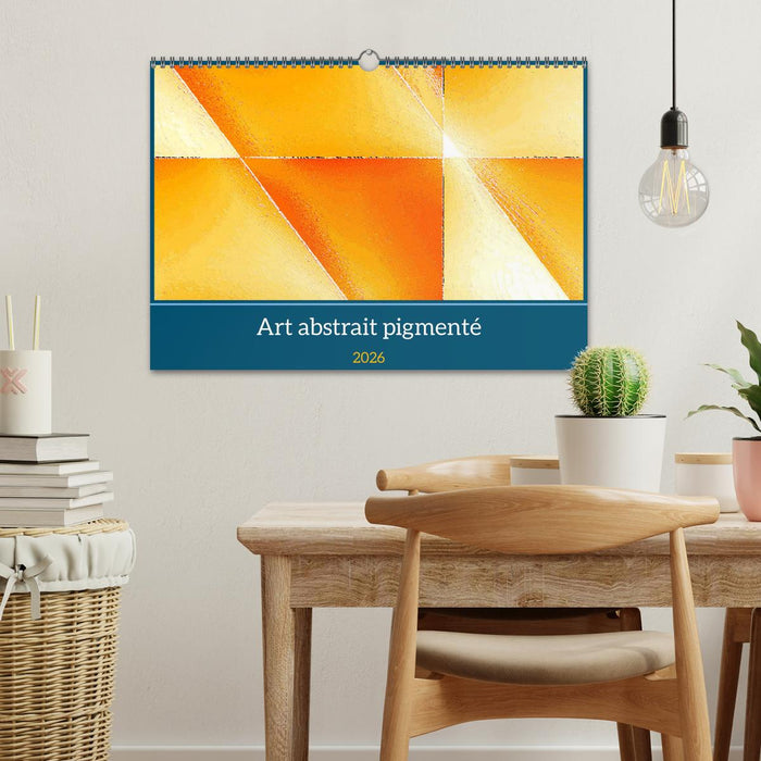 Art abstrait pigmenté (CALVENDO Calendrier mensuel 2026)