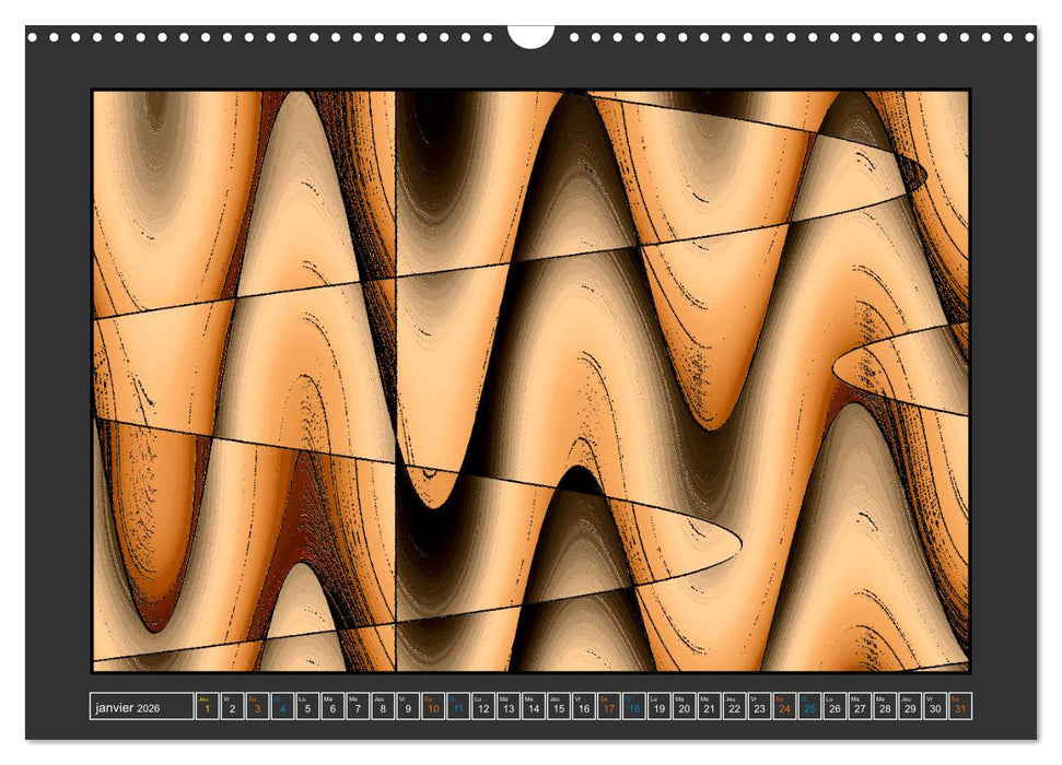 Art palette terre (CALVENDO Calendrier mensuel 2026)