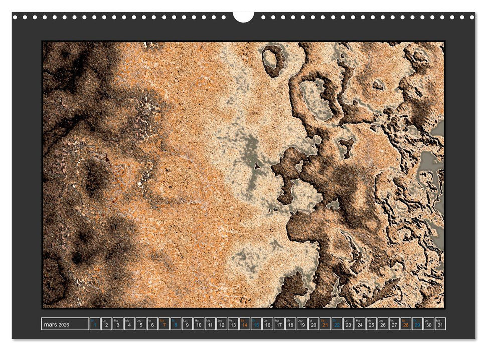 Art palette terre (CALVENDO Calendrier mensuel 2026)