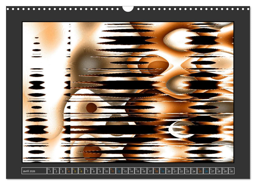 Art palette terre (CALVENDO Calendrier mensuel 2026)