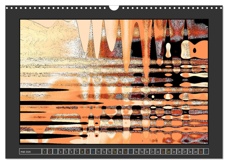 Art palette terre (CALVENDO Calendrier mensuel 2026)