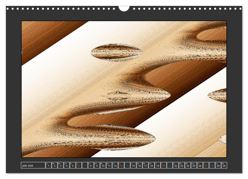 Art palette terre (CALVENDO Calendrier mensuel 2026)