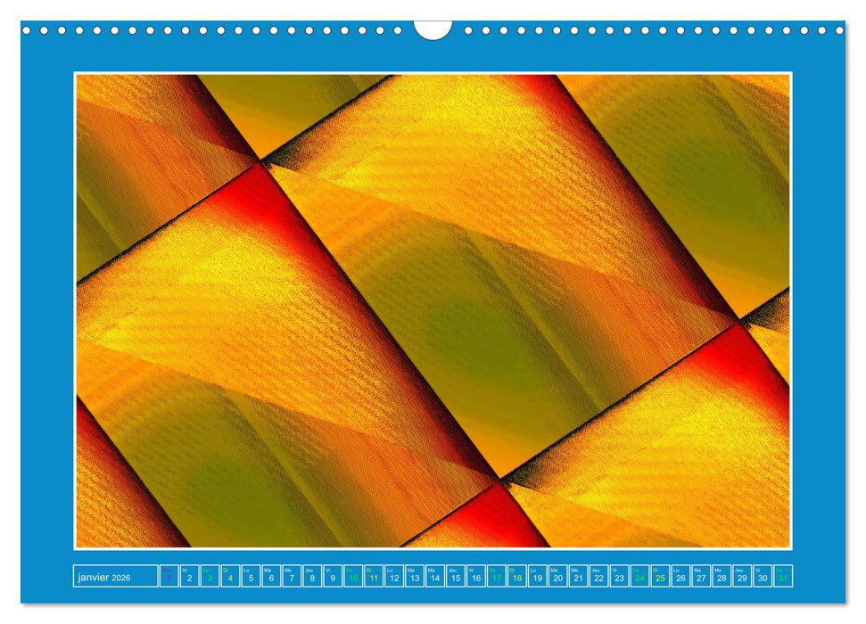 Art abstrait et contemporain (CALVENDO Calendrier mensuel 2026)