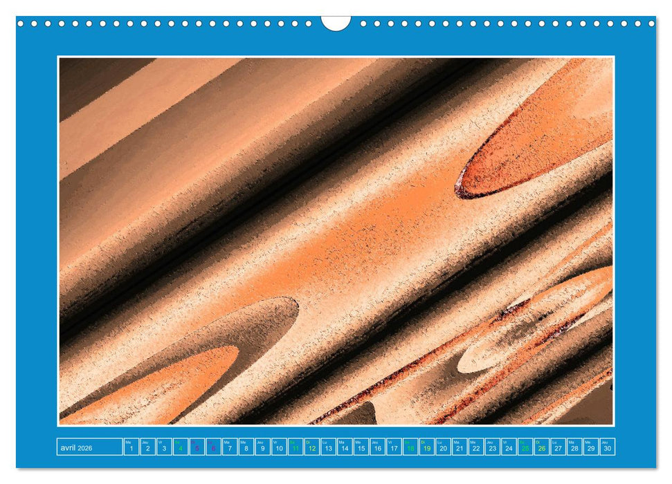 Art abstrait et contemporain (CALVENDO Calendrier mensuel 2026)