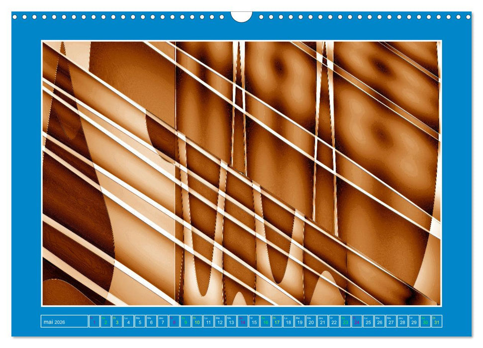 Art abstrait et contemporain (CALVENDO Calendrier mensuel 2026)