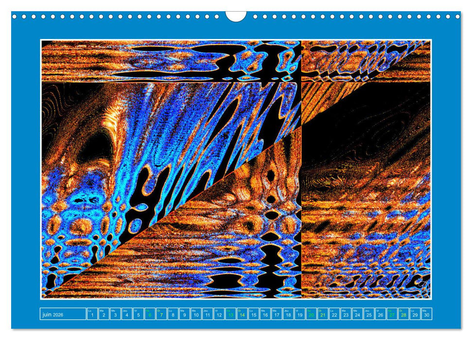 Art abstrait et contemporain (CALVENDO Calendrier mensuel 2026)