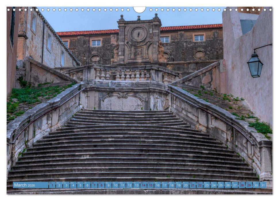 Dubrovnik - Croatia The beauty of the Dalmatian coast (CALVENDO Monthly Calendar 2026)