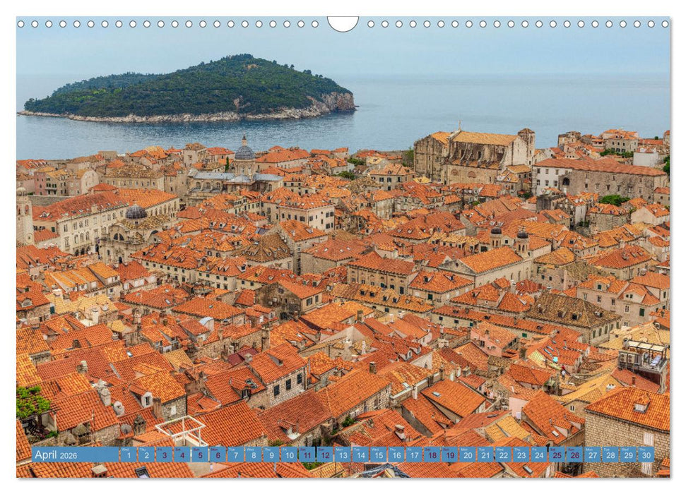 Dubrovnik - Croatia The beauty of the Dalmatian coast (CALVENDO Monthly Calendar 2026)