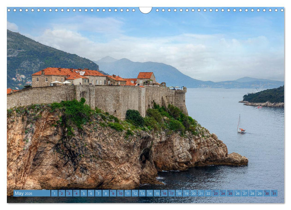 Dubrovnik - Croatia The beauty of the Dalmatian coast (CALVENDO Monthly Calendar 2026)