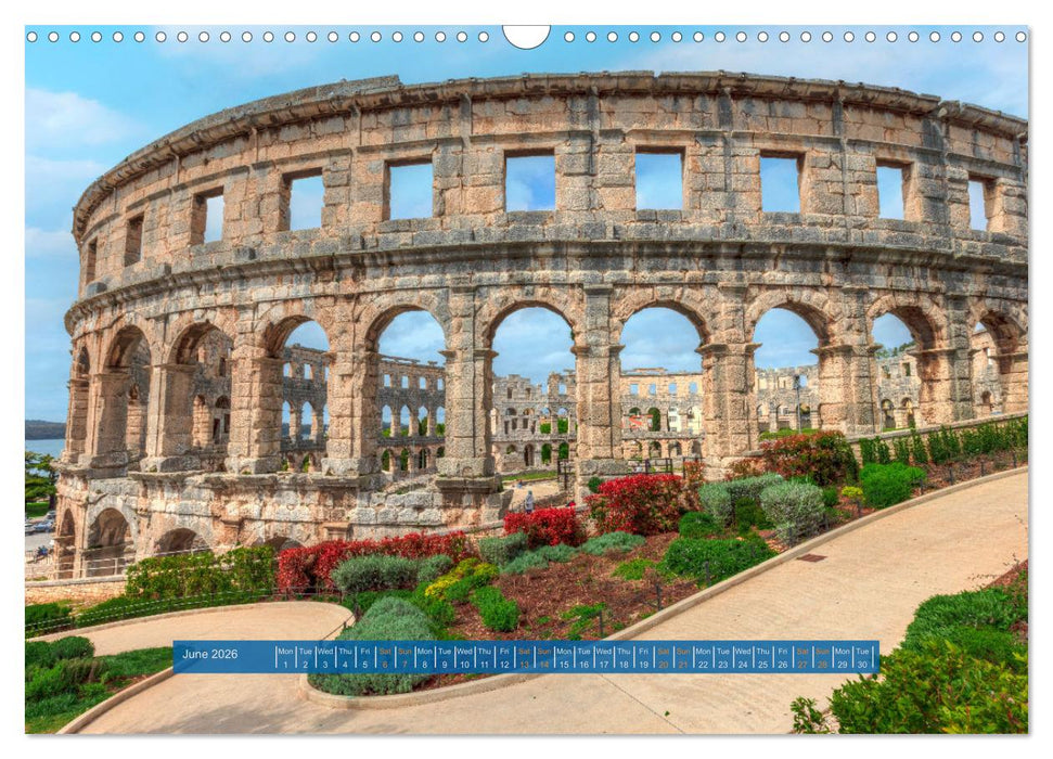 Istria - Croatia The green oasis of the northern Adriatic. (CALVENDO Monthly Calendar 2026)