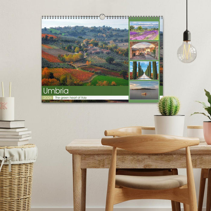 Umbria The green heart of Italy (CALVENDO Monthly Calendar 2026)