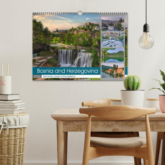 Bosnia and Herzegovina Romantic heart of the Balkans (CALVENDO Monthly Calendar 2026)