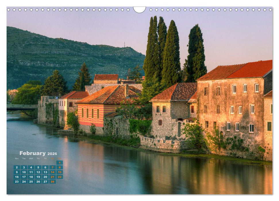 Bosnia and Herzegovina Romantic heart of the Balkans (CALVENDO Monthly Calendar 2026)