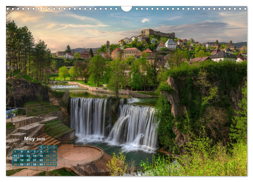 Bosnia and Herzegovina Romantic heart of the Balkans (CALVENDO Monthly Calendar 2026)