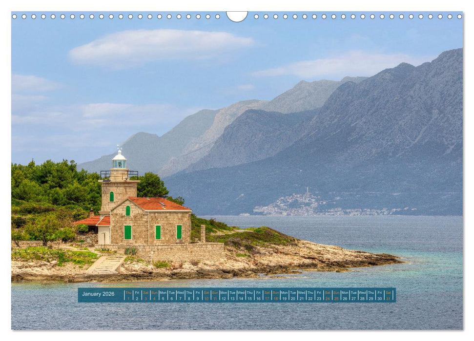 Hvar - Croatia The sunniest place on the Adriatic. (CALVENDO Monthly Calendar 2026)