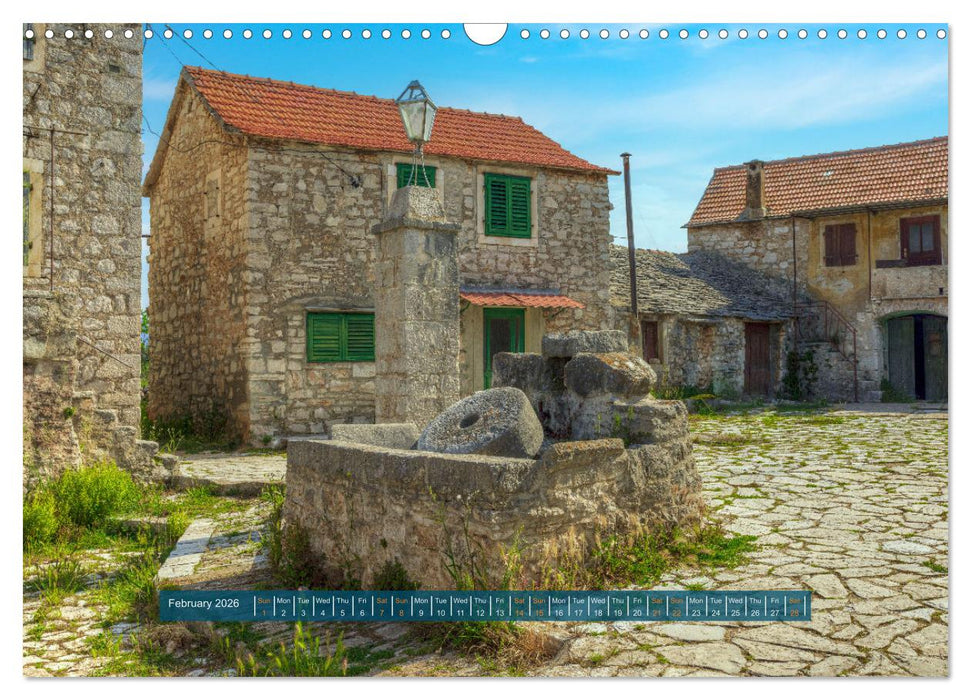 Hvar - Croatia The sunniest place on the Adriatic. (CALVENDO Monthly Calendar 2026)